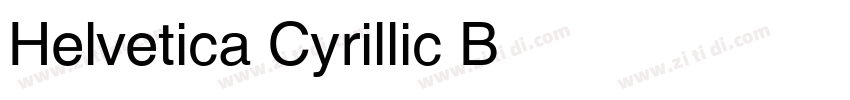 Helvetica Cyrillic B字体转换